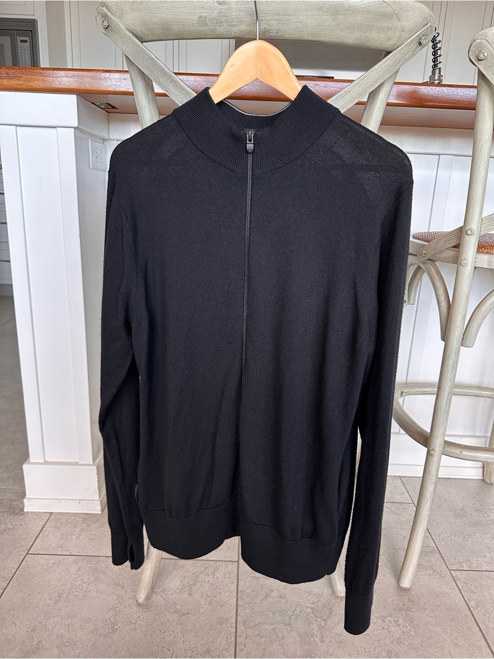 Icebreaker Men's Black Full-Zip Merino Sweater XL